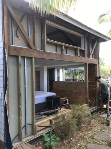 Rénovation d'un maison ossature bois sur saint Paul de la Réunion