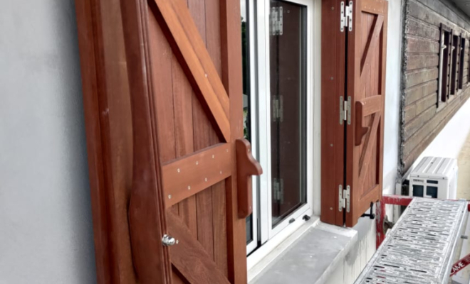 volet en bois sur mesure