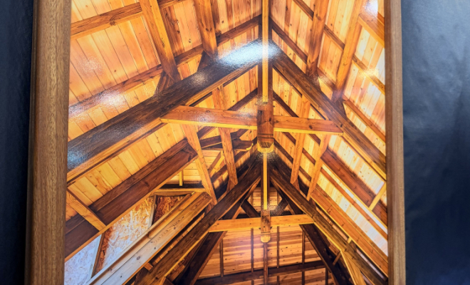 photos d'une charpente bois