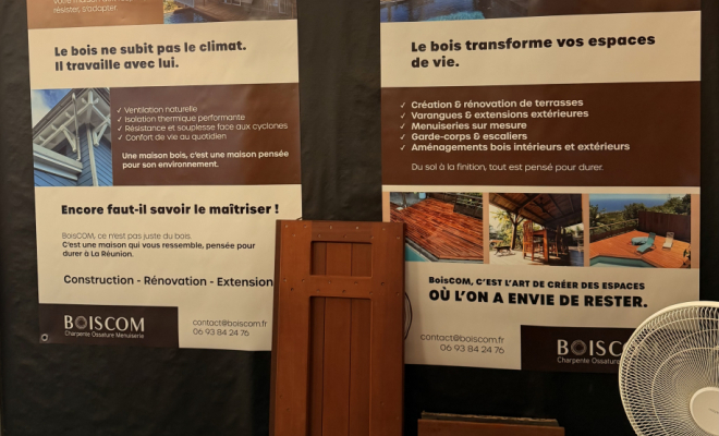 affiches de présentation des ouvrages BoisCOM
